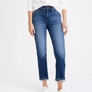 Madewell. New. Classic Straight Jeans: Selvedge Edition Sz 29